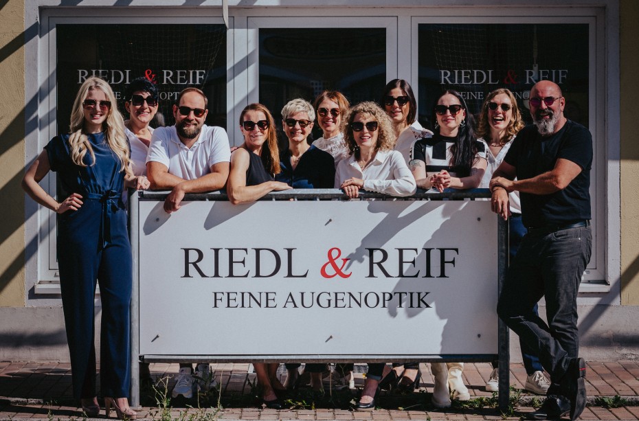Teambild Riedl & Reif Feine Augenoptik
